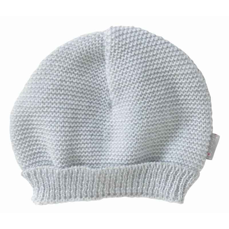 Bonnet Maille Gris Premature - bebe9 creation