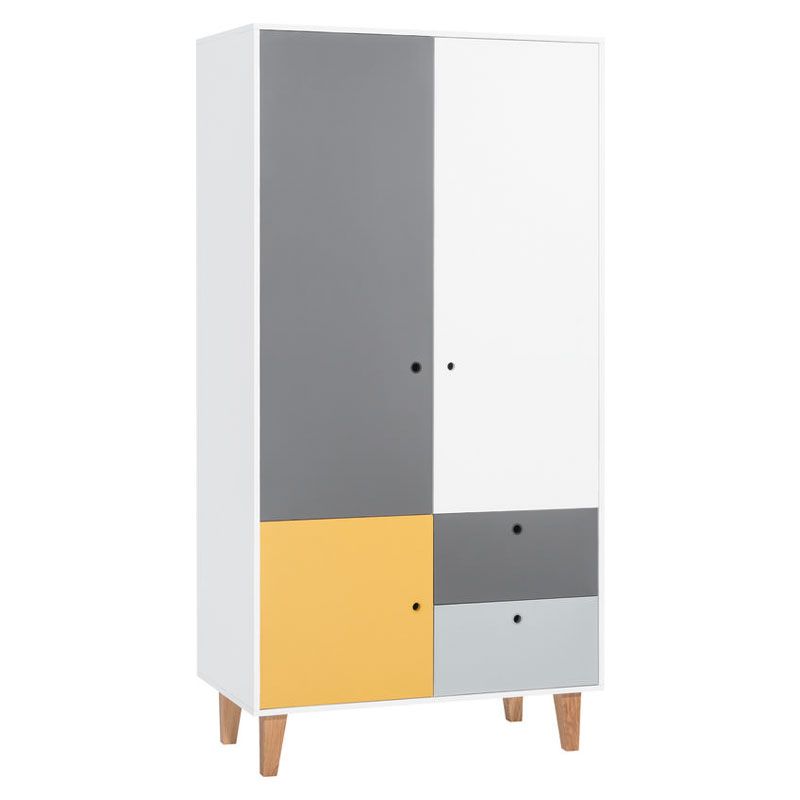 Armoire 2 portes multirangement Concept Safran - vox