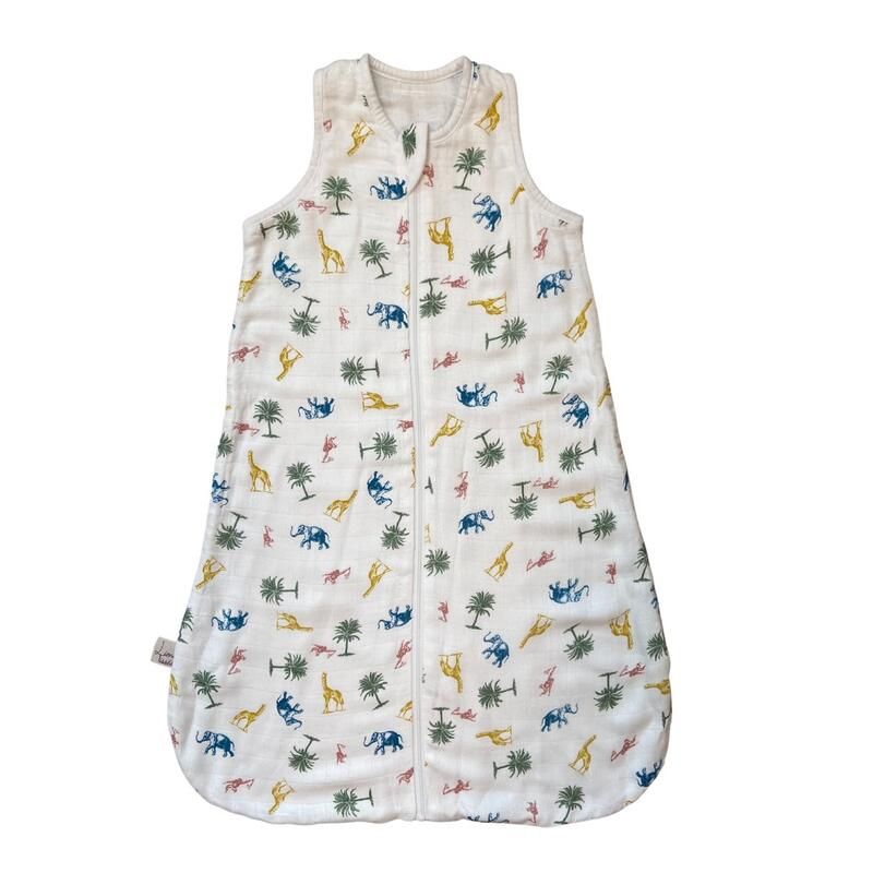 Gigoteuse Naissance 70cm été Bambou Art Déco Bleu - liens tissÉs
