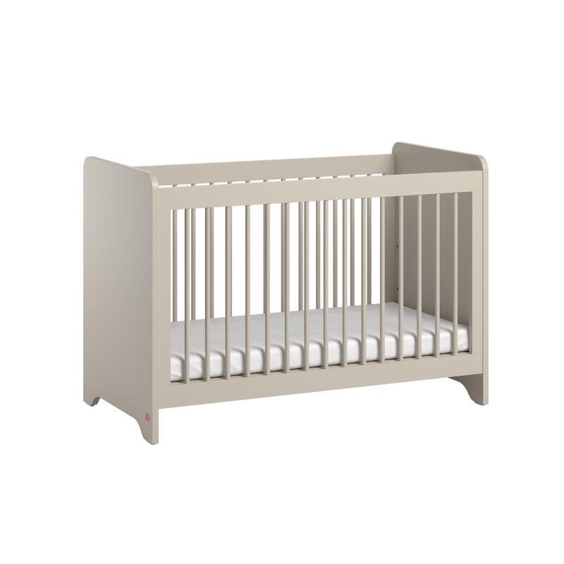Lit bébé 60x120cm Ova Gris beige - vox