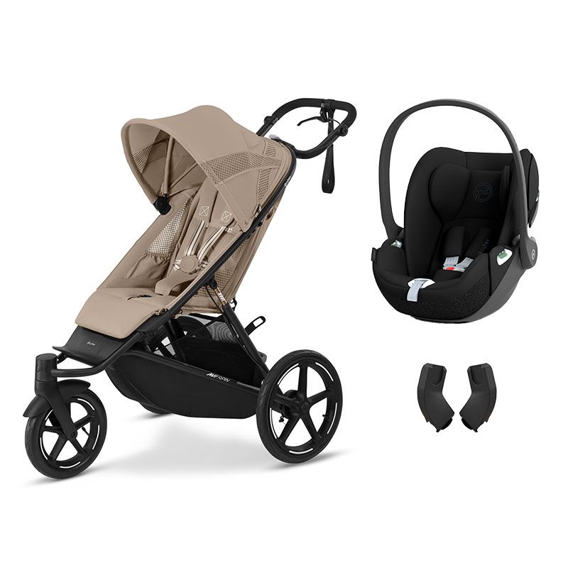 Poussette Duo Avi Spin - Almond Beige Cloud T - Sepia Black Cybex - cybex