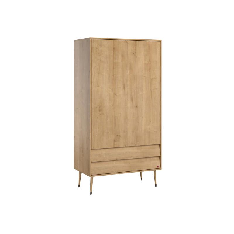 Armoire 2 portes 2 tiroirs Bosque Chêne - vox