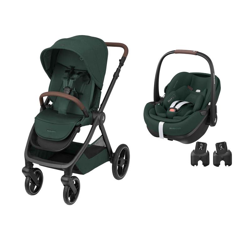Poussette Duo Oxford Pebble 360 Pro 2 Twillic Green Maxi Cosi - maxi cosi