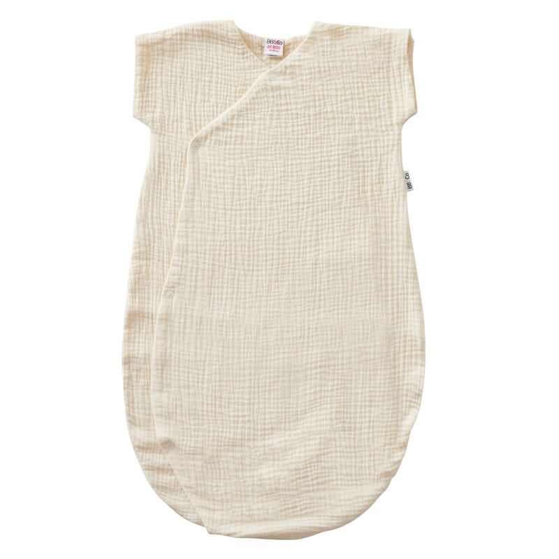 Gigoteuse Ete Forme Kimono Double Gaze Mixmatch 6-18m Mousse De Lait - bb&co