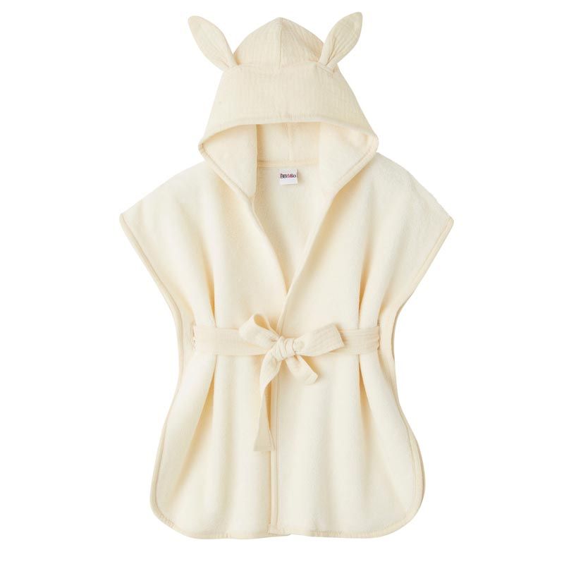 Peignoir Bambou Et Gaze Mixmatch 0-2ans Mousse De Lait - bb&co