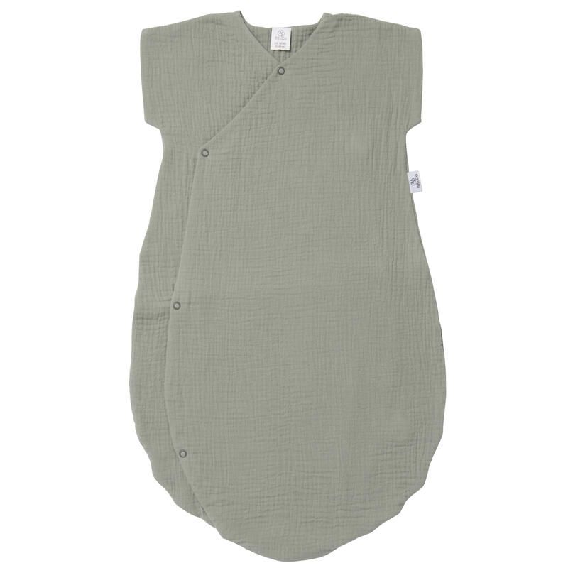 Gigoteuse Legere Double Gaze Mixmatch 0-6m Vert De Gris - bb&co