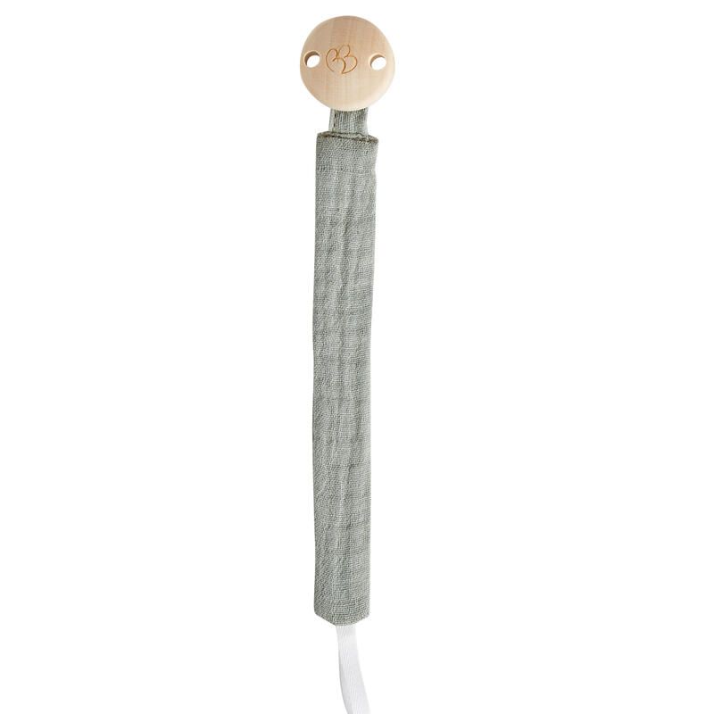 Attache-sucette Gaze De Coton Vert De Gris Bbco Mixmatch - bb&co