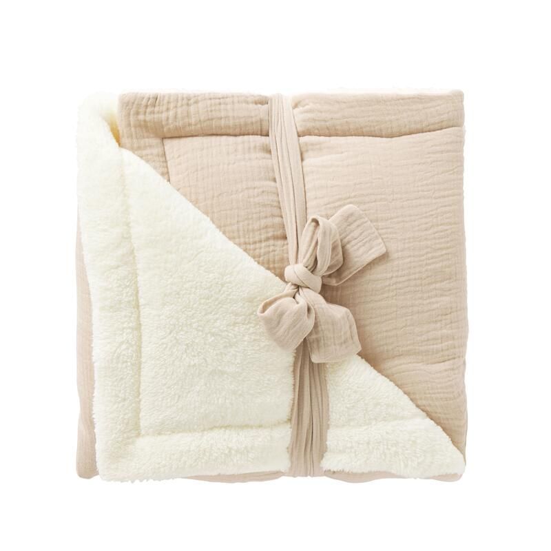 Couverture Peluche Mixmatch Biscuit - bb&co