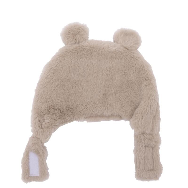 Bonnet ours fausse fourrure Angora 6-12m - Beige - bb&co
