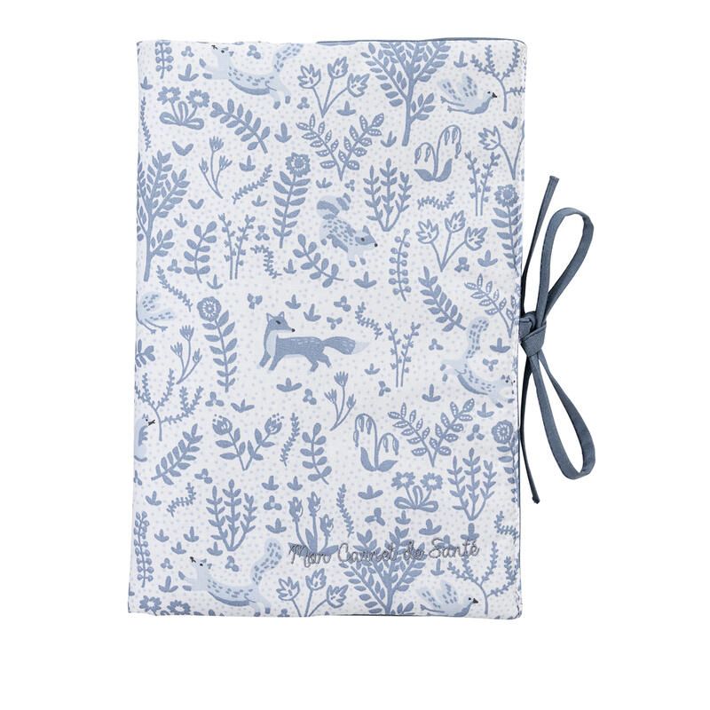 Protege Carnet De Sante Foret Enchantee Blanc Bleu - bb&co