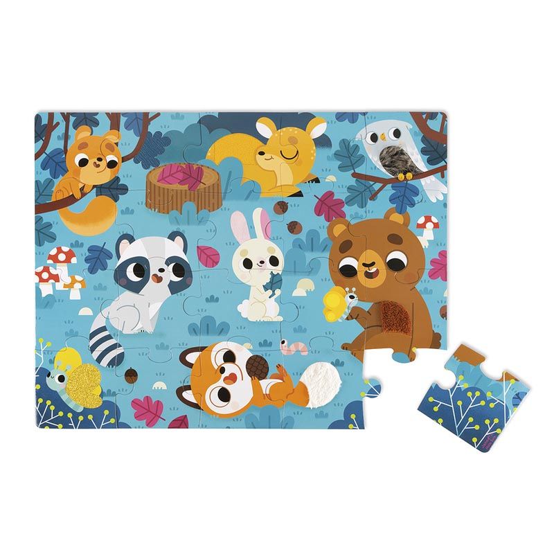 Puzzle Tactile Foret - janod
