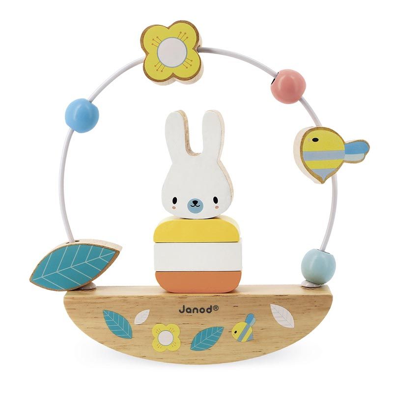 Looping Basculo Lapin Pure Multicolore - janod