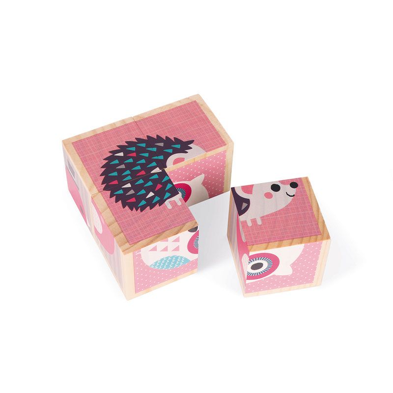 Mes Premiers Cubes Bebes Animaux Multicolore - janod
