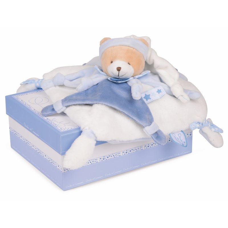 Doudou Petit Chou Doudou Iconique 27cm Bleu - doudou et compagnie