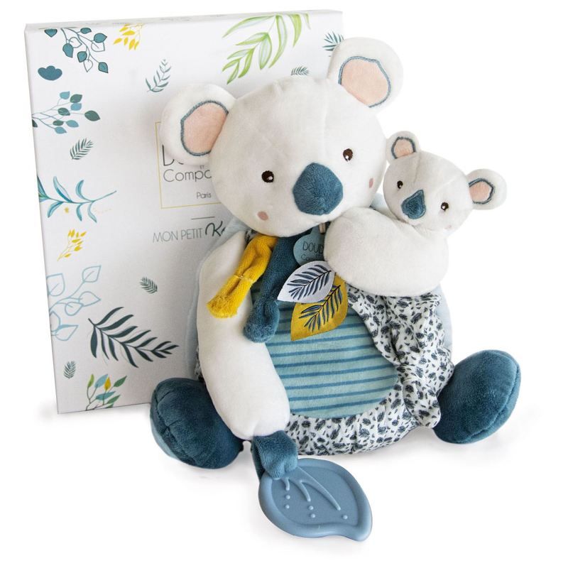 Yoca Le Koala- Pantin Gm Doudou Sensoriel 25cm Blanc - doudou et compagnie
