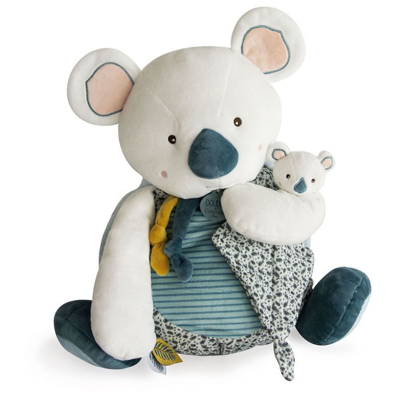 Yoca Le Koala Range Pyjama Doudou Sensoriel 40cm Blanc - doudou et compagnie