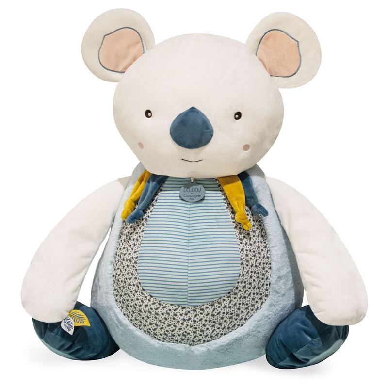 Yoca Le Koala Pantin Doudou Sensoriel 60cm Blanc - doudou et compagnie