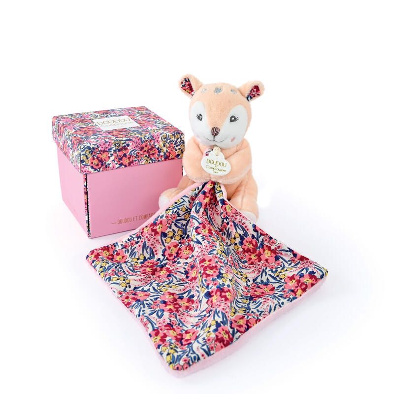 Doudou Bohaime Faon Doudou Sensoriel 12cm Beige - doudou et compagnie
