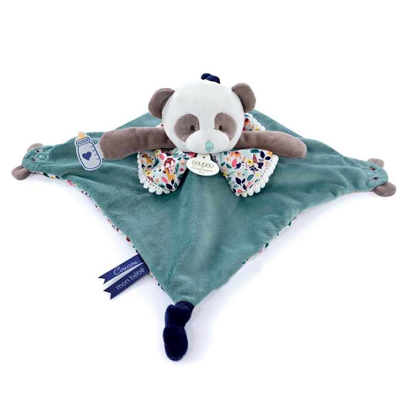 Doudou Avec Marionnette A Doigts Panda Doudou Complice 30cm Noir - doudou et compagnie