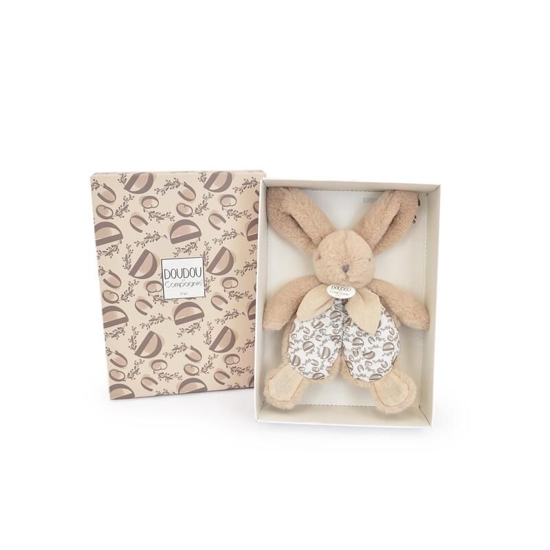 Doudou Lapin Pm Doudou Sensoriel 18cm Beige - doudou et compagnie