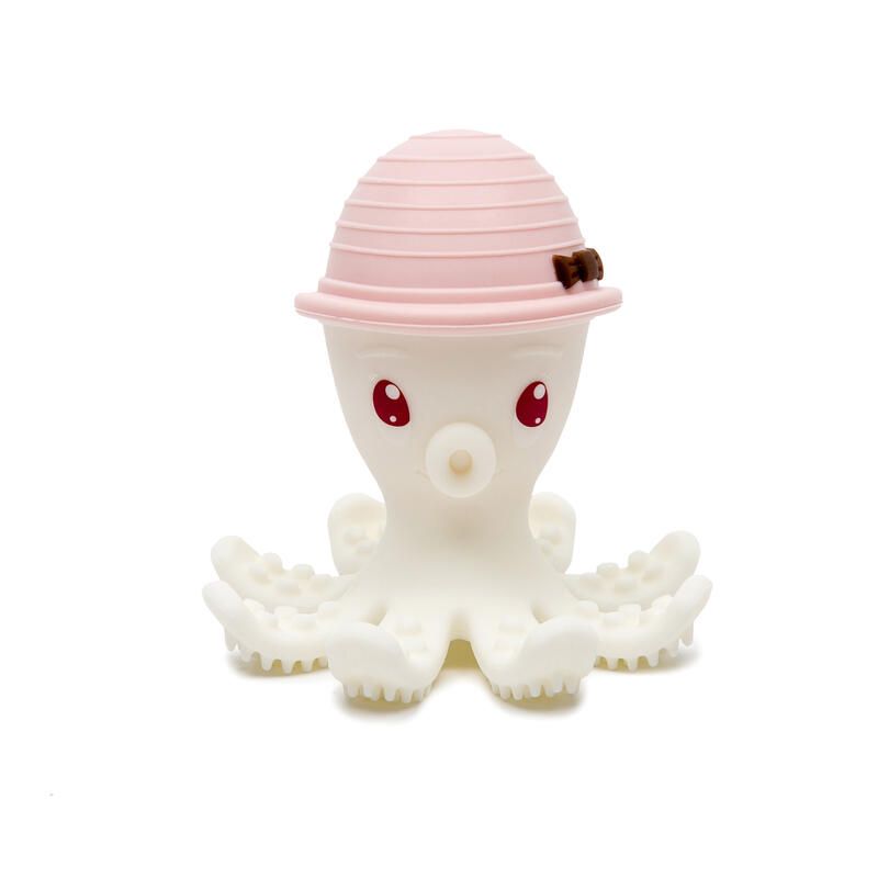 Bonnie La Pieuvre Jouets De Dentition 3m+ Blanc Rose - babytolove