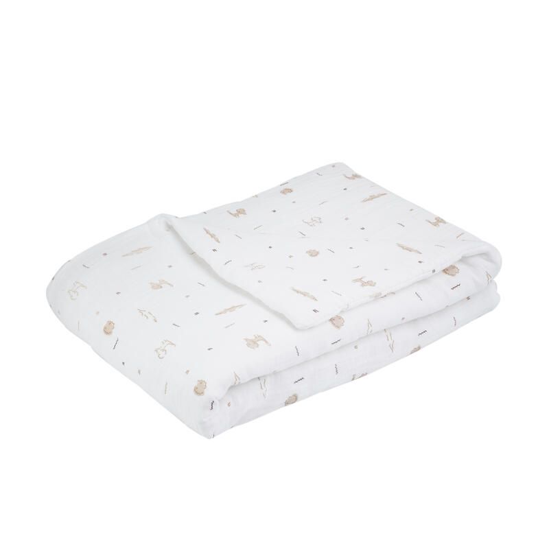 Couverture All Over Tam Tam 75x100cm Sable Caramel - trois kilos sept