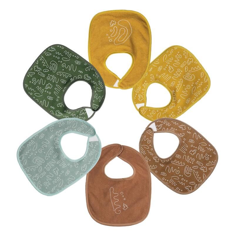 Bavoirs 1er Age X6-meli Melo Multicolore Trois Kilos Sept - trois kilos sept