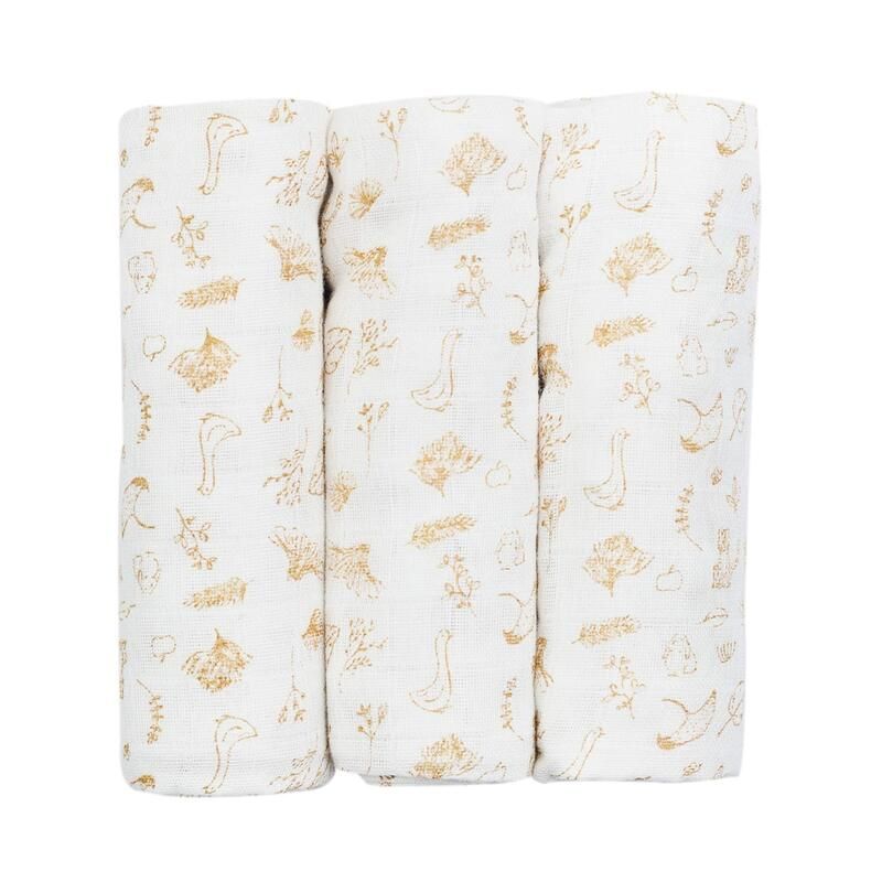 Lot 3 Langes 70x70- Wonderfull 70x70cm Beige - trois kilos sept
