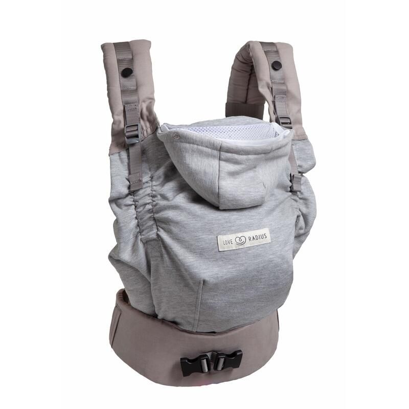 Porte Bebe Hoodiecarrier 2 0-36m Gris Athletique - love radius