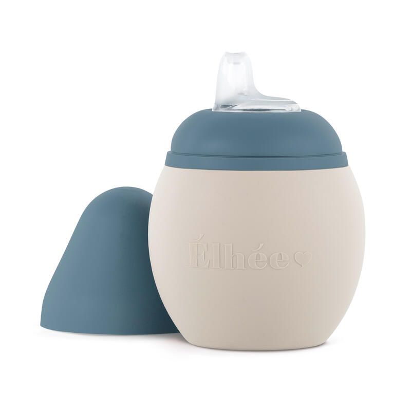 Tasse d'apprentissage 240ml Bubble Sand Blue Grey - elhee