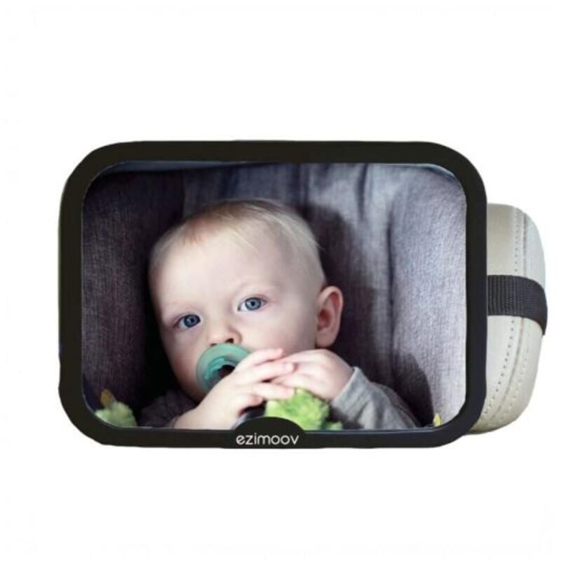 Miroir de sécurité arrière pivotant Ezi Mirror Square Noir - ezimoov