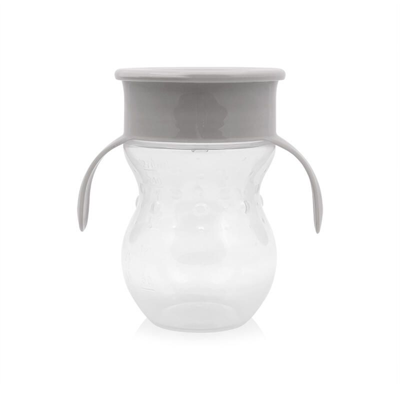 Gobelet Anti-deversement 360 Degres Gris - lorelli