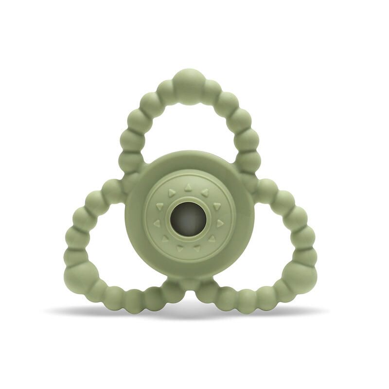 Hochet De Dentition En Silicone Vert - lorelli