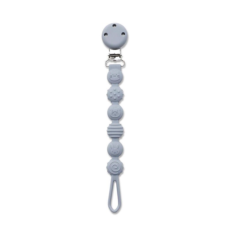 Attache Sucette Silicone Gris - lorelli