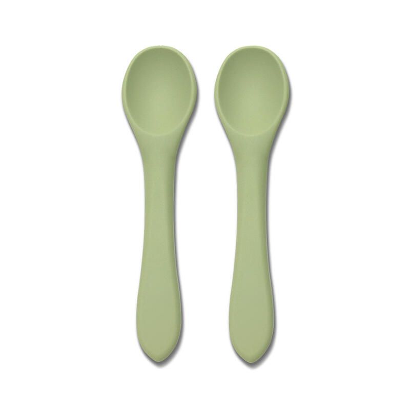 Lot de 2 cuillères en silicone Vert - lorelli