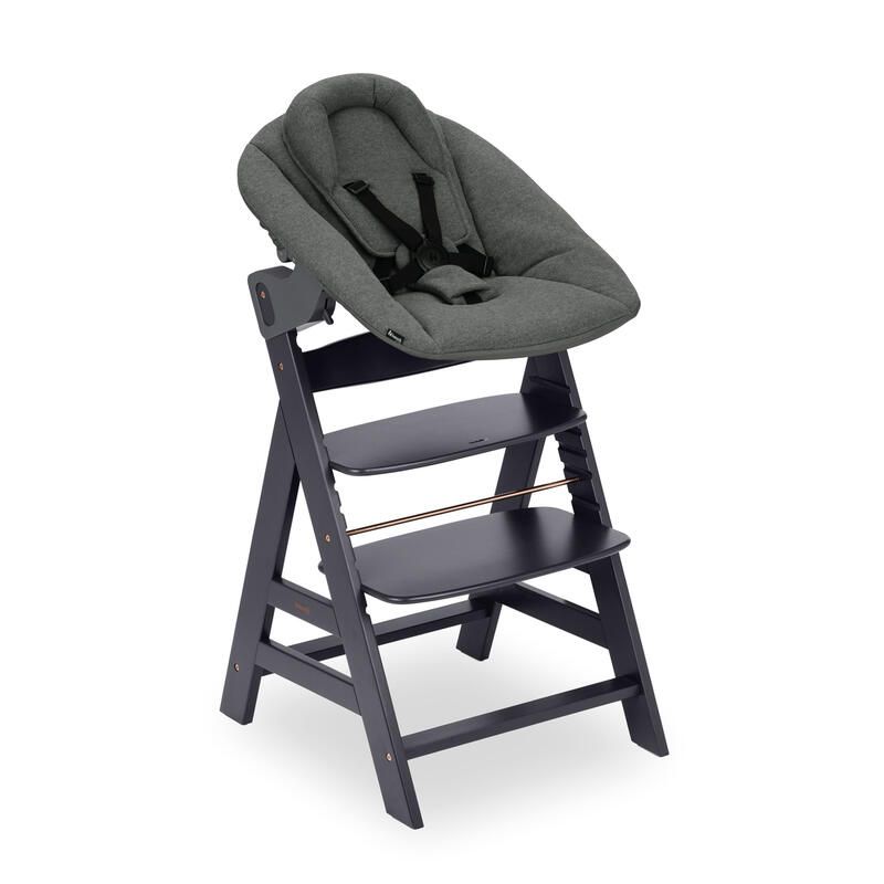 Alpha Newborn Set Plus Dark Grey Hauck Bundle - hauck