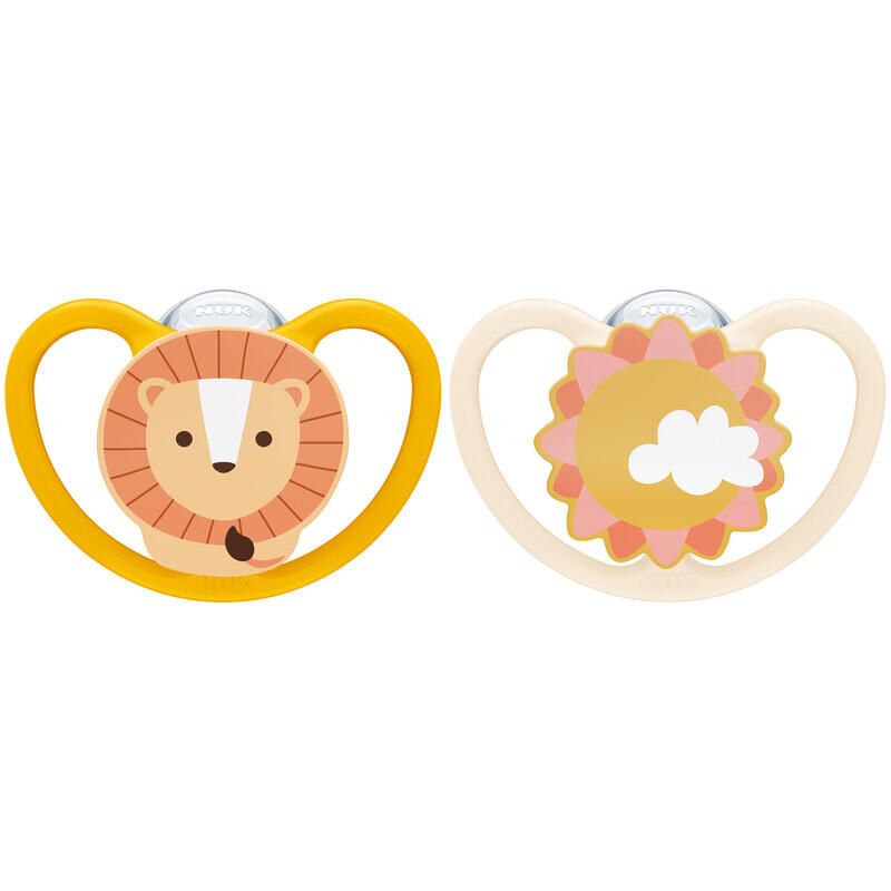 Sucettes X2 0-6m Lion - nuk