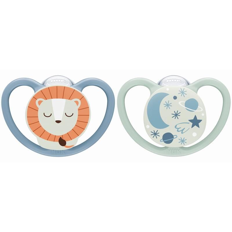 Sucettes X2 18-36m Blanc - nuk