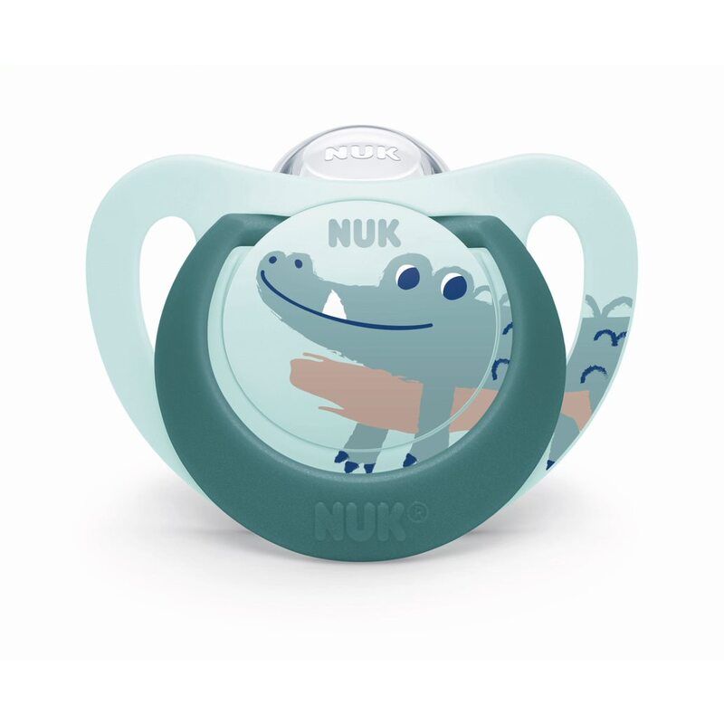 Sucettes X2 6-18m Croco - nuk