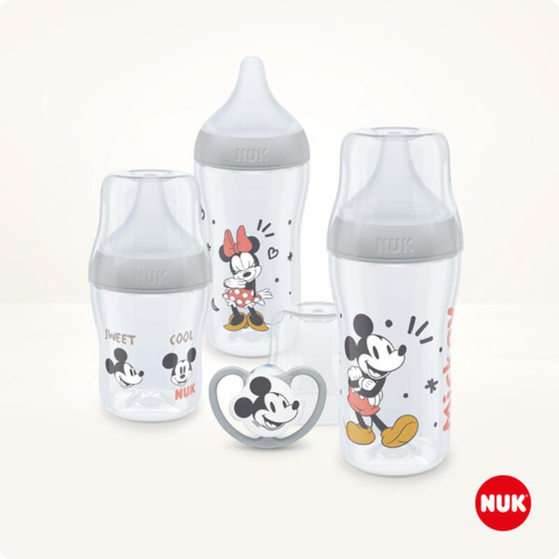 Coffret Pp 1 Bib 150 Ml+x2 Bib 260 Ml+1 Sucette Perfect Match Mickey - nuk
