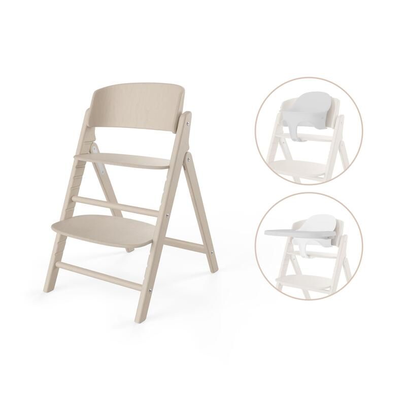 Chaise Haute Click Fold 3-en-1 Gold Bois - cybex