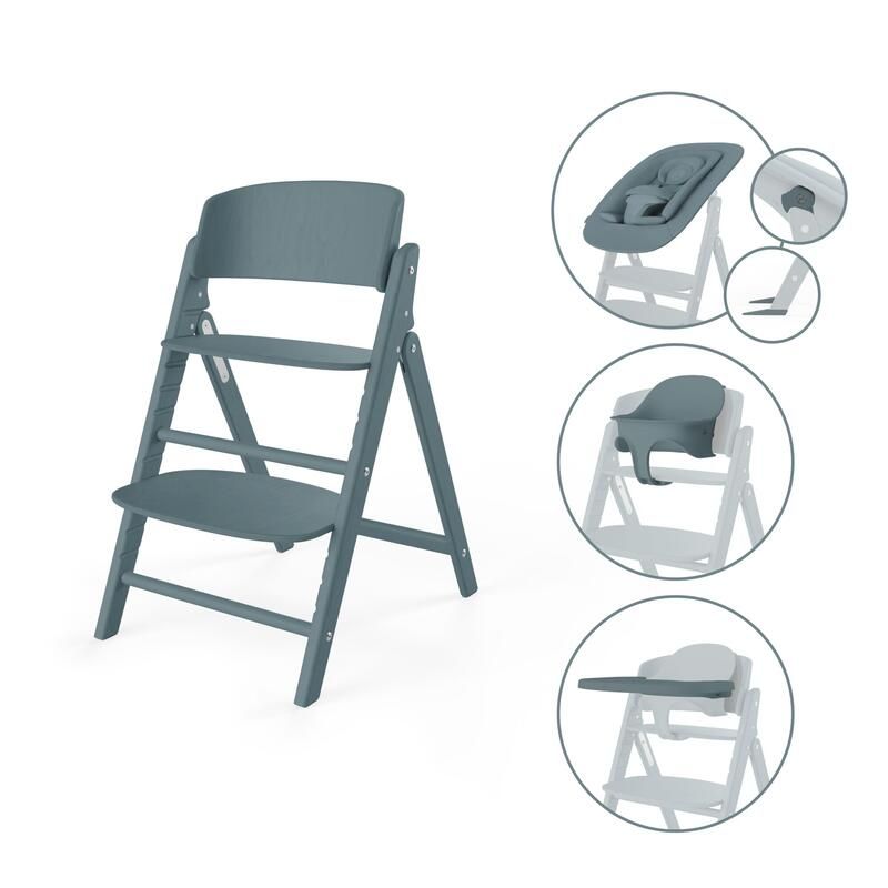 Chaise Haute Click Fold 4-en-1 Gold Bleu - cybex