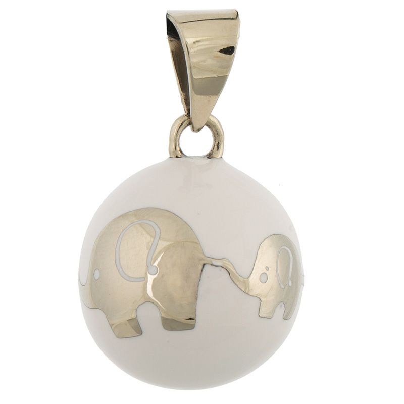 Bijou Grossesse Bola - Elephant Blanc - babylonia