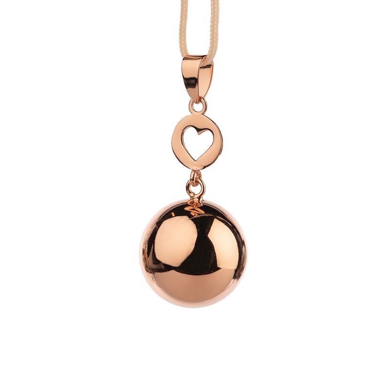 Bijou Grossesse Bola - Design Or Rose Avec Pendant Coeur Champagne - bola