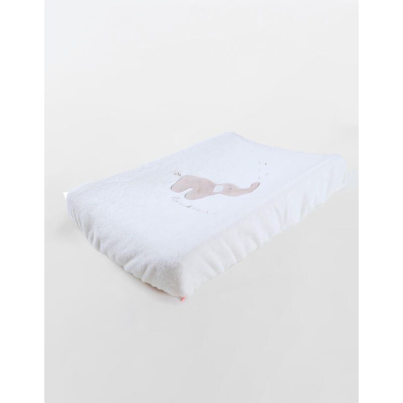 Bm Matelas A Langer + Housse Eponge Bali, Moka Snow 45x67 Cm Ecru - noukie 's