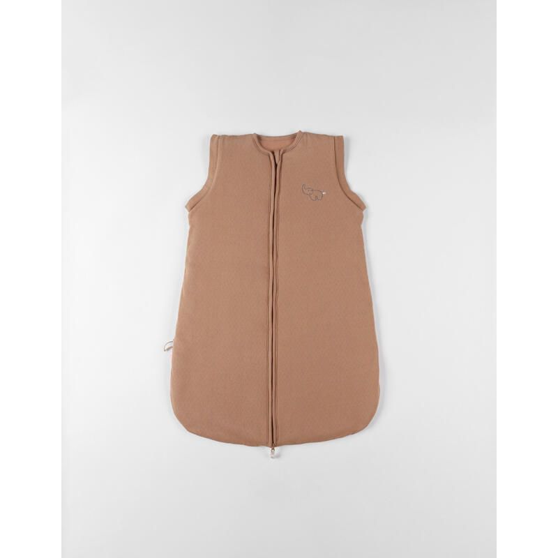 Bm Gigoteuse 70cm, Manches Amovibles, Jersey Pointelle Bm 70 Cm Marron - noukie 's