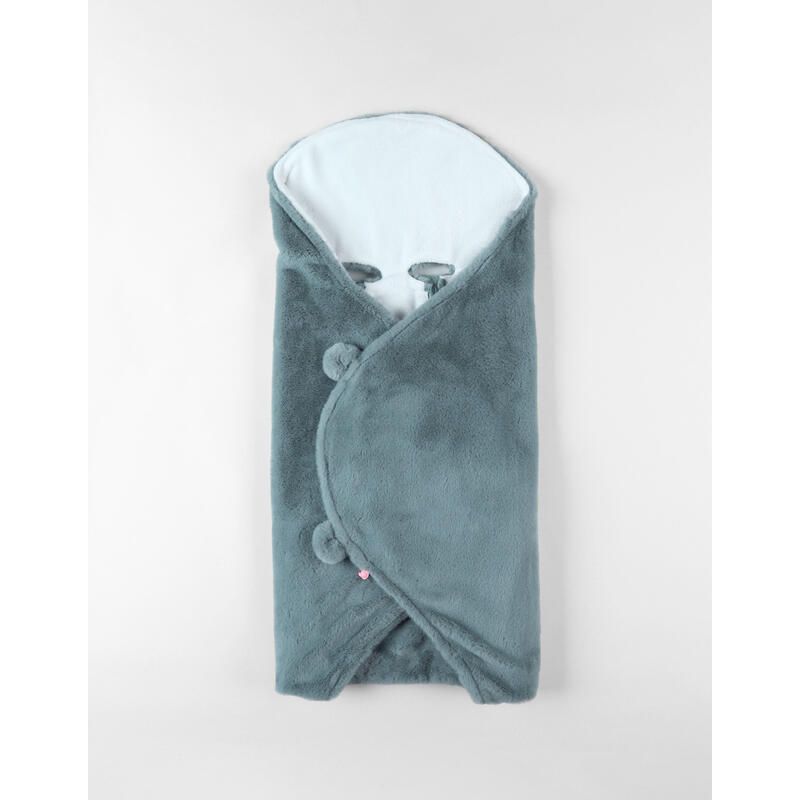Mm24 Couverture Promenade Fausse Fourrure, Bleu Mix Match Bleu - noukie 's