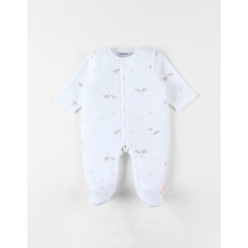 Bm Pyjama, Velours - Bali Et Moka Bali, Moka Snow 6m Ecru - noukie 's