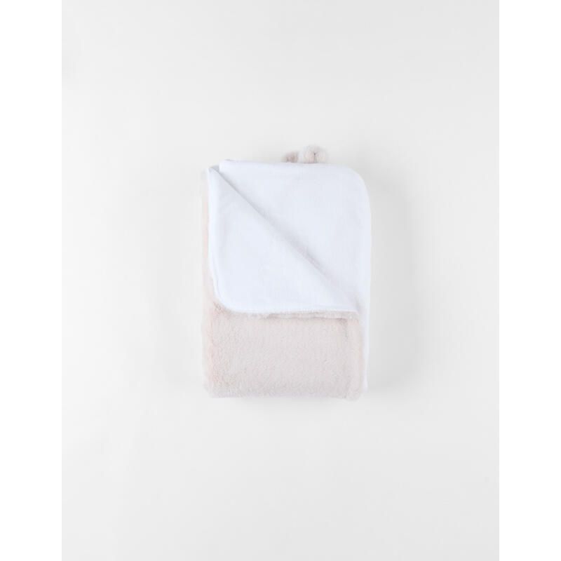 Mm24 Couverture 75x100 Fausse Fourrure, Beige Mix Match 75x100 Cm Beige - noukie 's