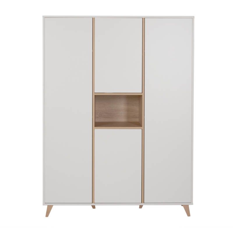 Armoire 4 portes 1 niche Loft Blanc - quax